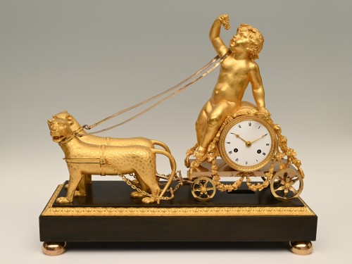 A very rare Empire mantle clock - Horology Style Empire