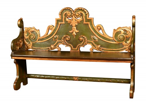 A Dutch 18th century hall bench