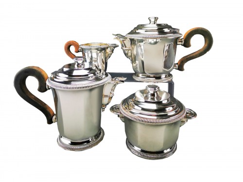 Christofle & Cardeilhac - Art Deco style Sterling Silver Coffee/Tea Set
