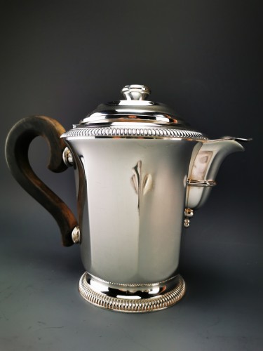 Christofle &amp; Cardeilhac - Art Deco style Sterling Silver Coffee/Tea Set - silverware & tableware Style Art Déco
