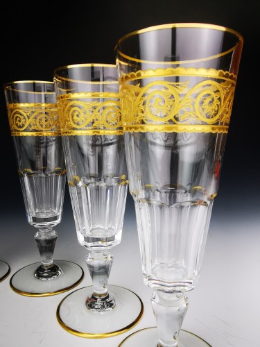 Baccarat - Service de verres en cristal modèle "Eldorado" 40 pièces - L'orfèvrerie lyonnaise