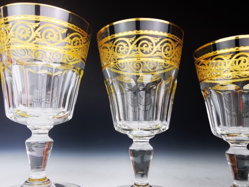 Antiquités - Baccarat - Service de verres en cristal modèle "Eldorado" 40 pièces