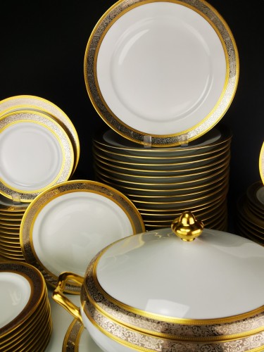 Bernardaud - &quot;Vulcain&quot; Limoges porcelain table service - silverware & tableware Style 