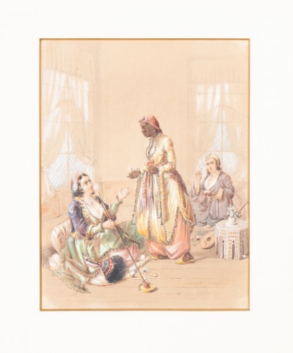 Femmes Turques, Giovanni Jean BRINDESI (1826 – 1888) - Tableaux et dessins Style 