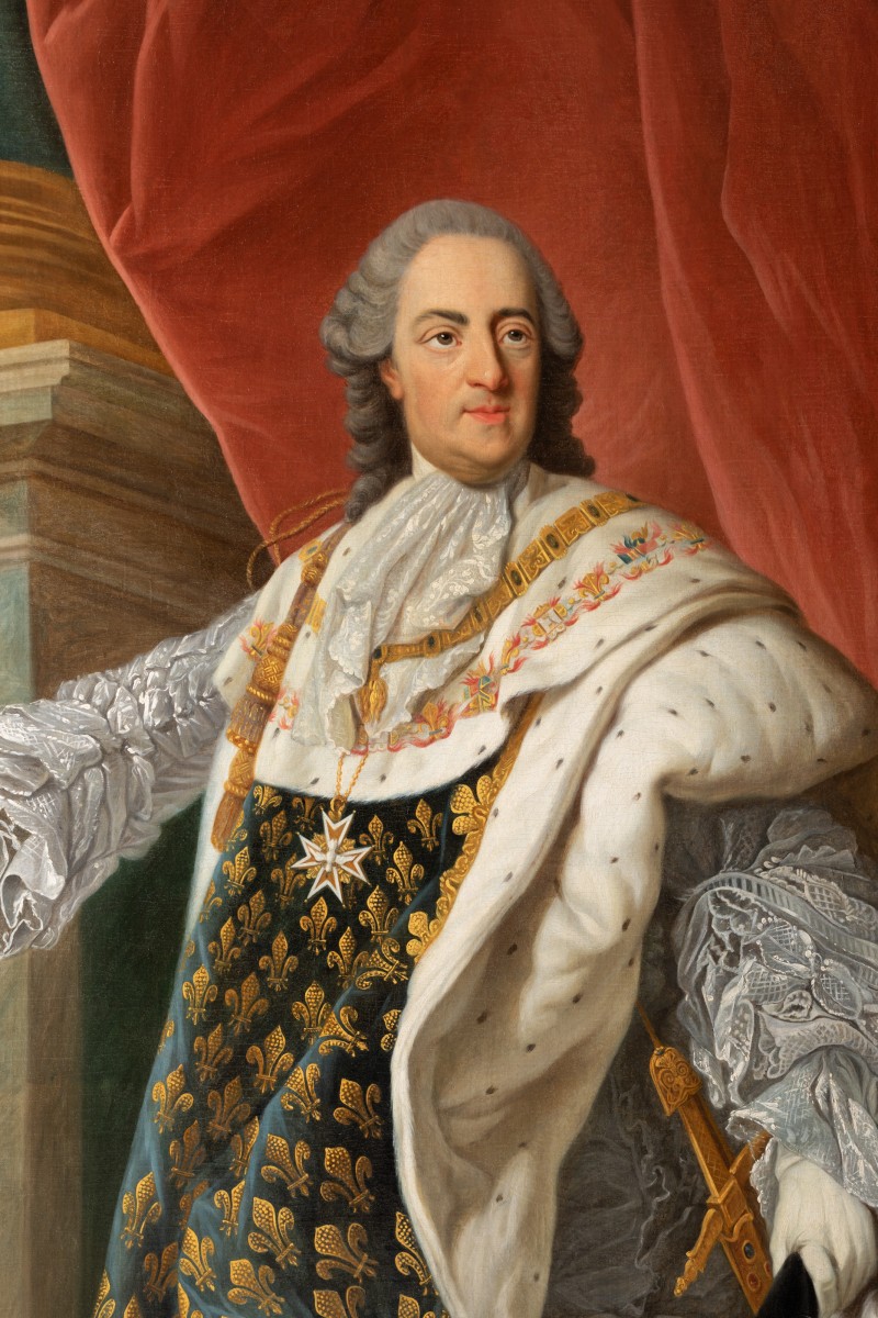 Portrait of Louis XV in his royal costume