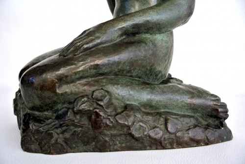 Antiquités - Demoiselle à la colombe - Sylvestre Clerc (1892/1965)
