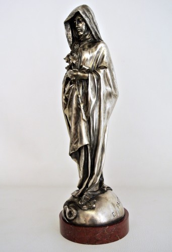 "Sainte Vierge" d'après Emmanuel Frémiet (1824/1910) - Sculpture Style Napoléon III