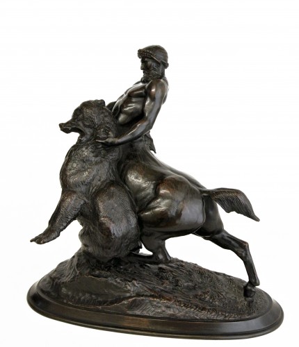 &quot;Centaure et ours&quot; d&#039;après Emmanuel Frémiet (1824/1910) - Sculpture Style Napoléon III