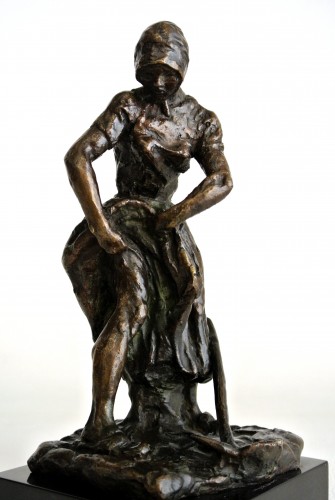 Statuette en bronze signée Gaston Broquet (1880/1947) - Sculpture Style Art Déco