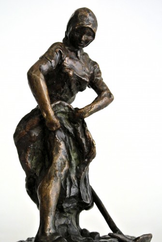 XXe siècle - Statuette en bronze signée Gaston Broquet (1880/1947)