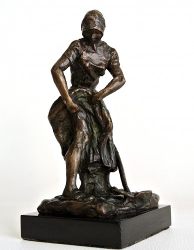 Art Déco - Statuette en bronze signée Gaston Broquet (1880/1947)