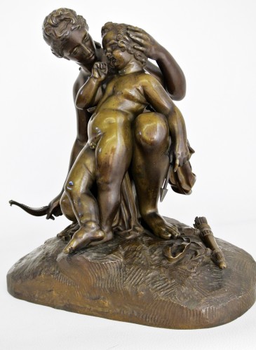 Sculpture Sculpture en Bronze - Vénus et l’Amour d’après James Pradier (1790/1852)