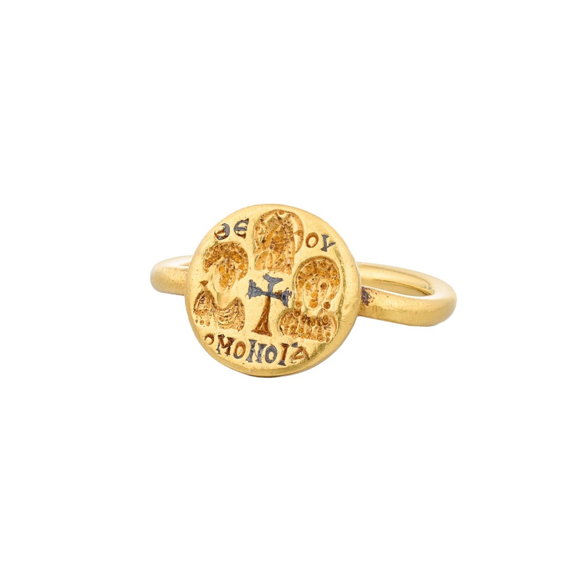 Blissful Floral Gleam Gold Ring