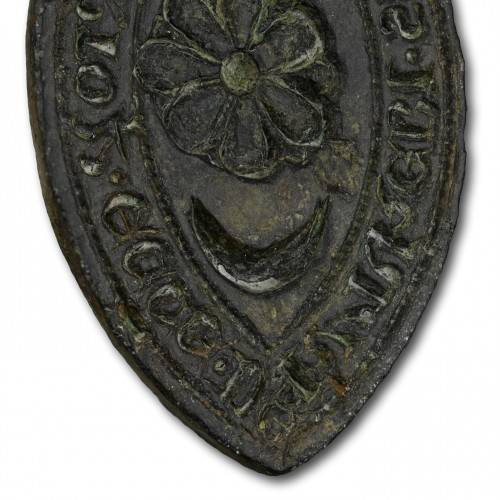 Medieval bronze seal belonging to a Rector, 14th century - 