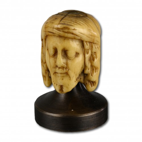 Carved bone janus chaplet bead - Curiosities Style 