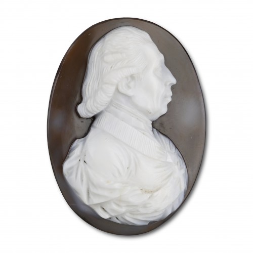 An agate portrait cameo of Karl Theodor Anton Maria Von Dalberg (1744-1817) - Objects of Vertu Style 