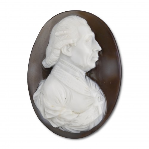 An agate portrait cameo of Karl Theodor Anton Maria Von Dalberg (1744-1817) - 