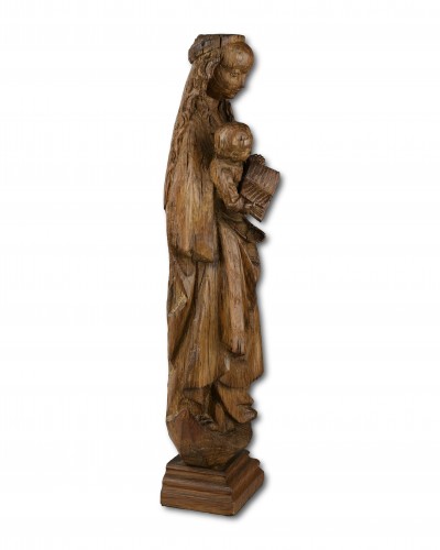 Art sacré, objets religieux  - Sculpture en chêne de la Poupée de Malines