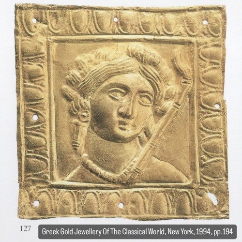  - Ancient Greek gold appliqué with Alexander the Great, late 4th–3rd century 