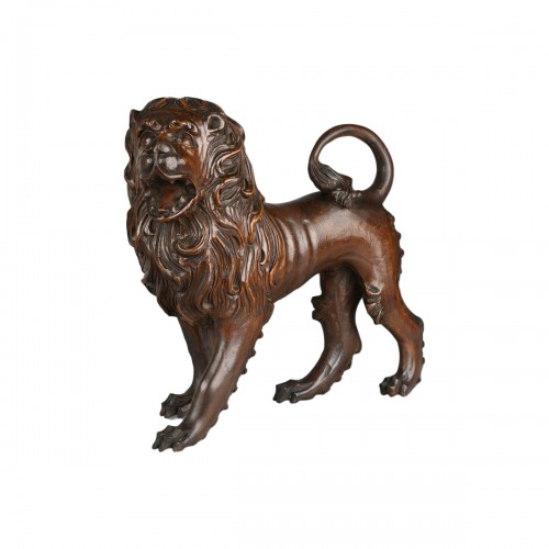 Baroque sculpture of a striding lion Tyrol,Italy, mid 18th century