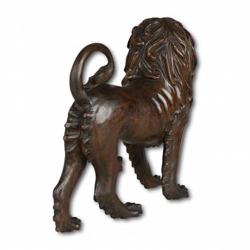 Baroque sculpture of a striding lion Tyrol,Italy, mid 18th century - 