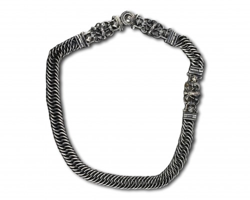 Antiquités - Renaissance silver necklace, Germanu second half of the 16th centur