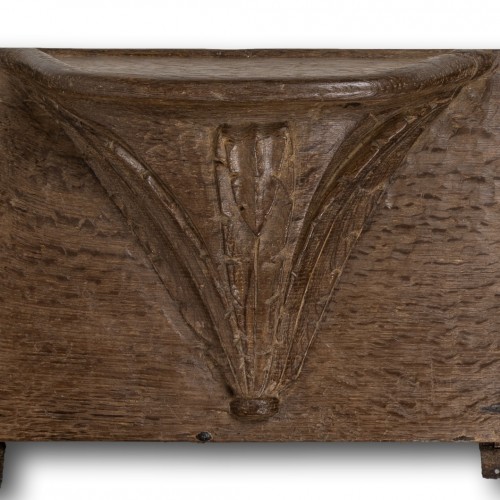 Architectural & Garden  - Two misericords with oak leaves and palm fronds