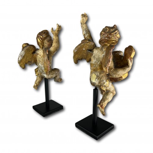  - Pair of baroque reliquary angels, Germany early 18th century