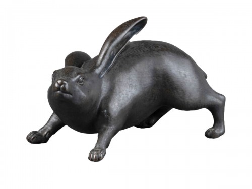 Little Bronze Hare, Japan Edo Meiji