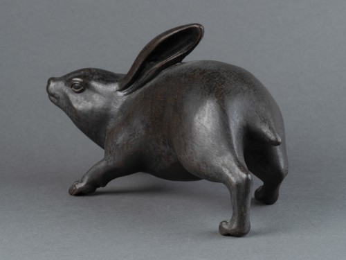 Little Bronze Hare, Japan Edo Meiji - 