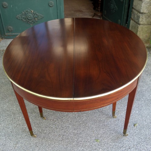 Conference or banquet table in solid mahogany, 6 meters - Furniture Style Directoire