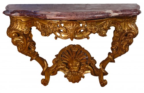 Regency period console attributed to Bernard Honoré Turreau known as “Toro”