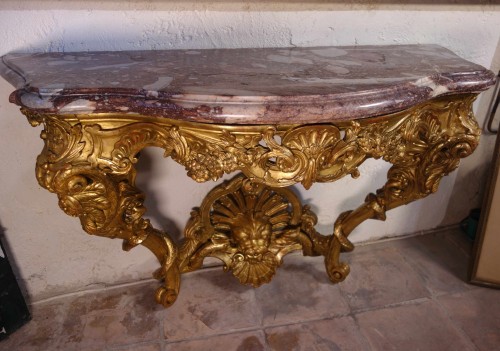 Furniture  - Regency period console attributed to Bernard Honoré Turreau known as “Toro”