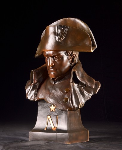 Buste de Napoléon Bonaparte, - Paul Ludwig Kowalczewski (1865 - 1910) - Sculpture Style 