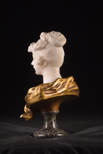 Art nouveau - Bust  - Alphonse Henri Nelson (1854-1919)