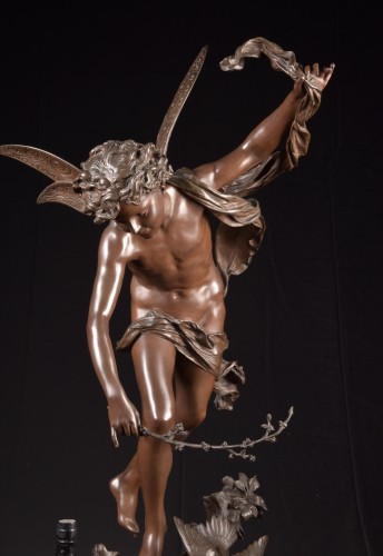 Luca Madrassi (1848-1919), Elf of the Woods - Sculpture Style Napoléon III