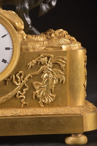 The Abduction of Europe, early 19th century bronze clock - 