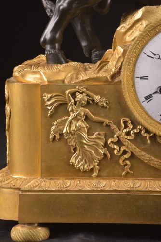 19th century - The Abduction of Europe, early 19th century bronze clock