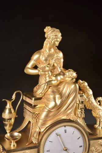 Horology  - An Early 19th Century French Gilt Bronze Clock