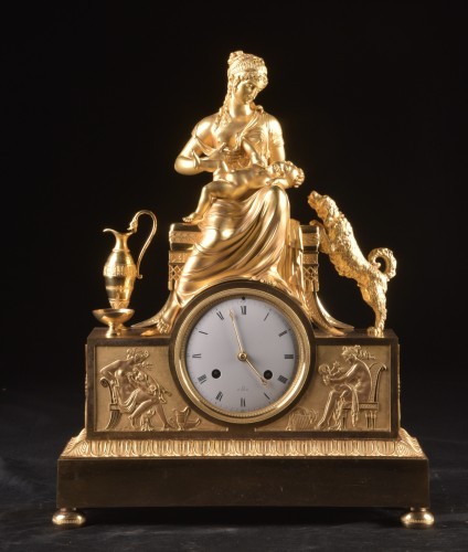 An Early 19th Century French Gilt Bronze Clock - 