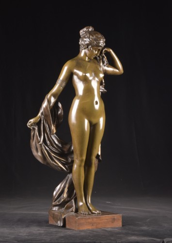 Phryne - Pierre-Etienne Daniel Campagne (1851-1910) - Sculpture Style Art nouveau