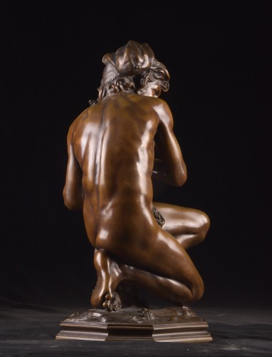 Antiquités - Jean Baptiste Carpeaux (1827-1875). Pêcheur de coquillages napolitain