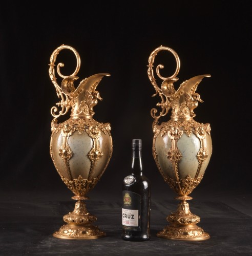 19th century - Pair of ewers France late 19th  century