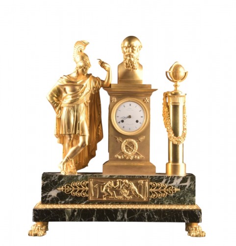 A Early 19th Century French Gilt Bronze Clock