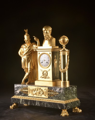 Horology  - A Early 19th Century French Gilt Bronze Clock