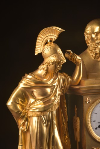 19th century - A Early 19th Century French Gilt Bronze Clock