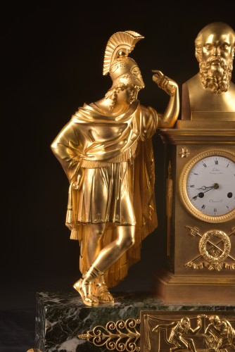 A Early 19th Century French Gilt Bronze Clock - Empire