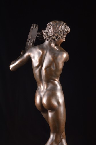 Sculpture Sculpture en Bronze - Danseur par Jean-Jules Sanson (1823-1902)