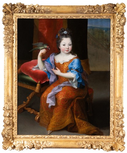 Portrait of a duchess d&#039;Orléans, attributed to  to P. Mignard, c. 1685