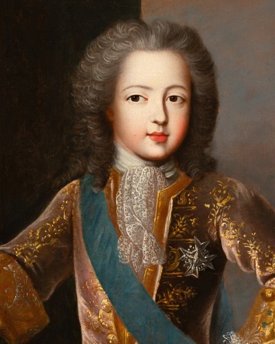 Paintings & Drawings  - Portrait of Louis XV aged 10, studio of Pierre Gobert (1662-1744)